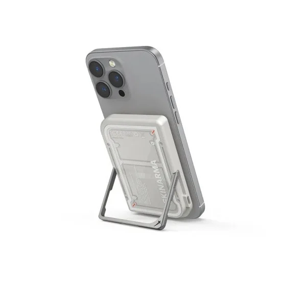 Skinarma Nexus 5000Mah Pd20W Magnetic Power Bank With Smart Kick-Stand - Light Grey